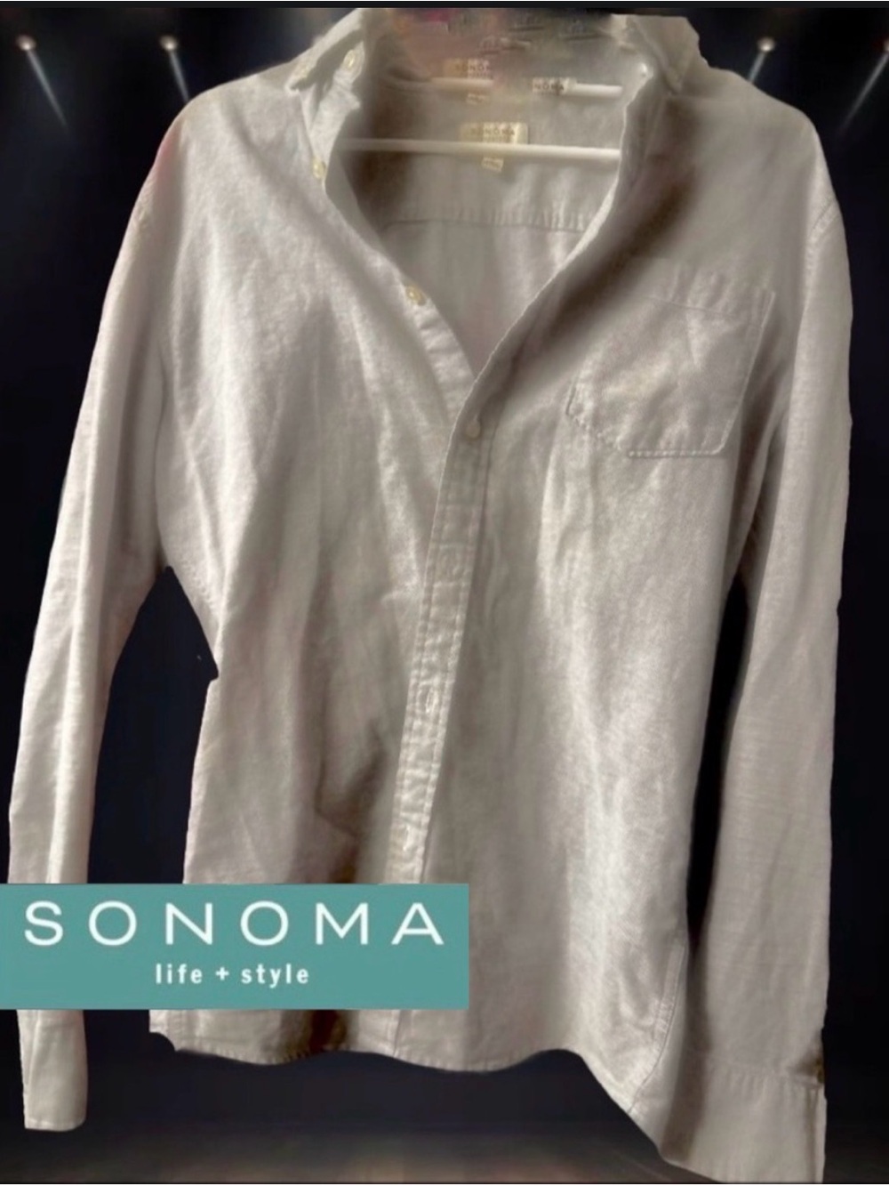 Sonoma Men’s Classic Grey Button-Down Shirt